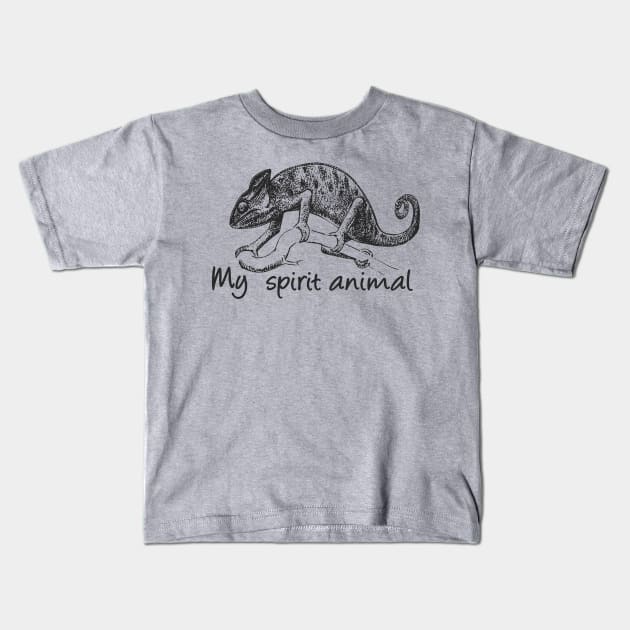 Chameleon is my spirit animal Kids T-Shirt by Manikool